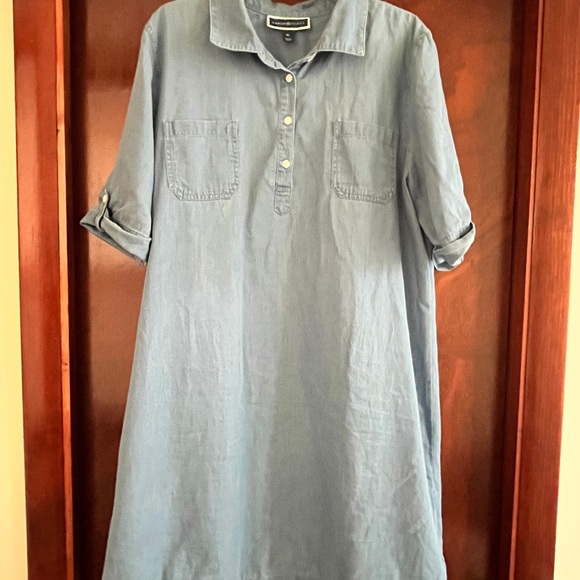 Karen Scott Dresses & Skirts - Karen Scott Blue denim Sleeve Dress